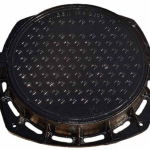 Octagonal frame round cover