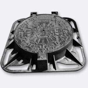 round cover square frame