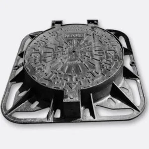 round cover square frame